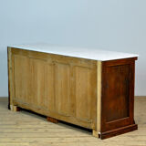 Commode d’apothicaire avec plateau en marbre, années 1930