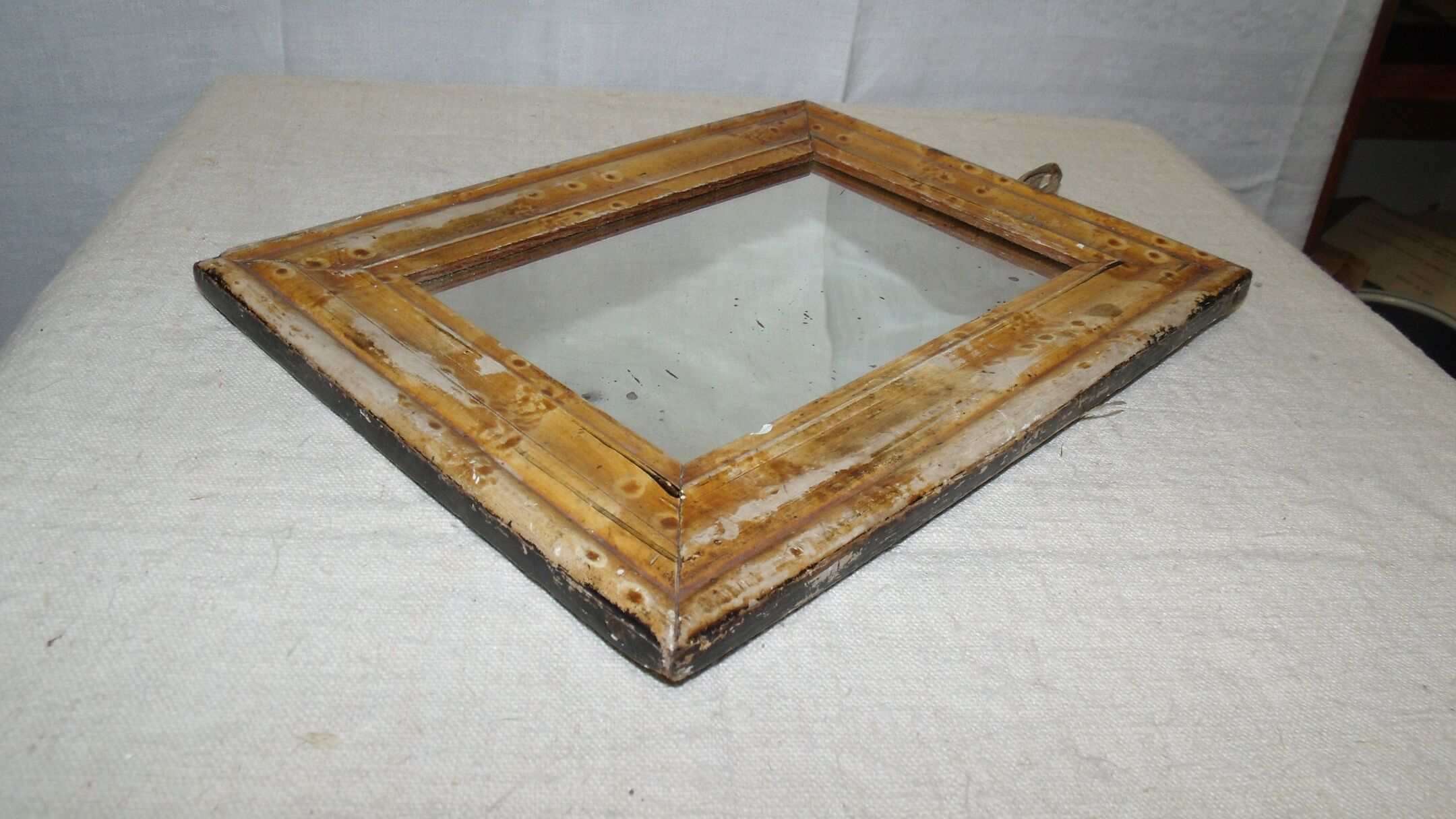 Former stung mirror paint time worn patina