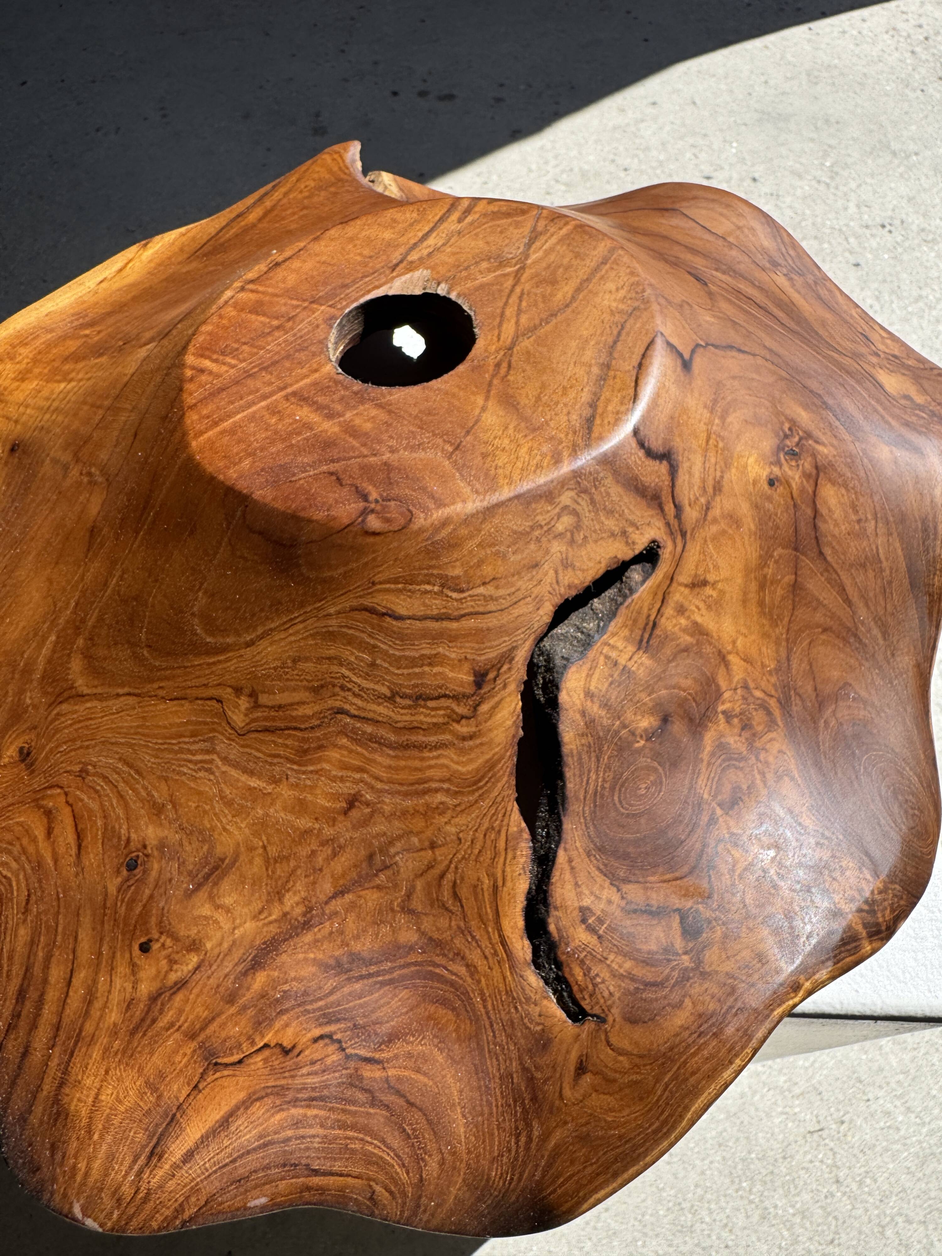 Average suspension flat wavy leaf in teak flower stripes D:40