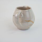 Pair of ceramic milk jugs signed La Roue Vallauris
