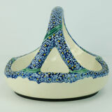 Majolika karlsruhe bowl ceramic basket art nouveau w.süs