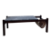 Table basse marbre et bois années 70