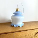 Opaque glass tulip pendant light