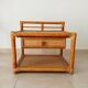 Vintage Maugrion side table in bamboo and rattan