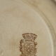 Jules Anillard Plate - co Bordeaux flower pattern diam 22 cm