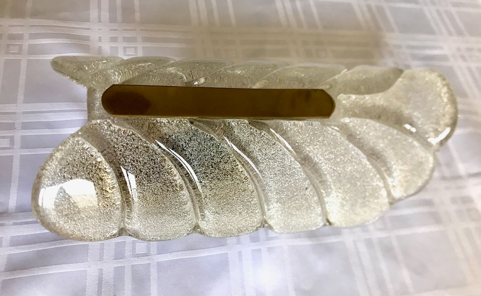 Glass foil wall lamp