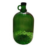 Bonbonne ancienne verte en verre