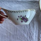 Serving dish and its real porcelain FD saucier