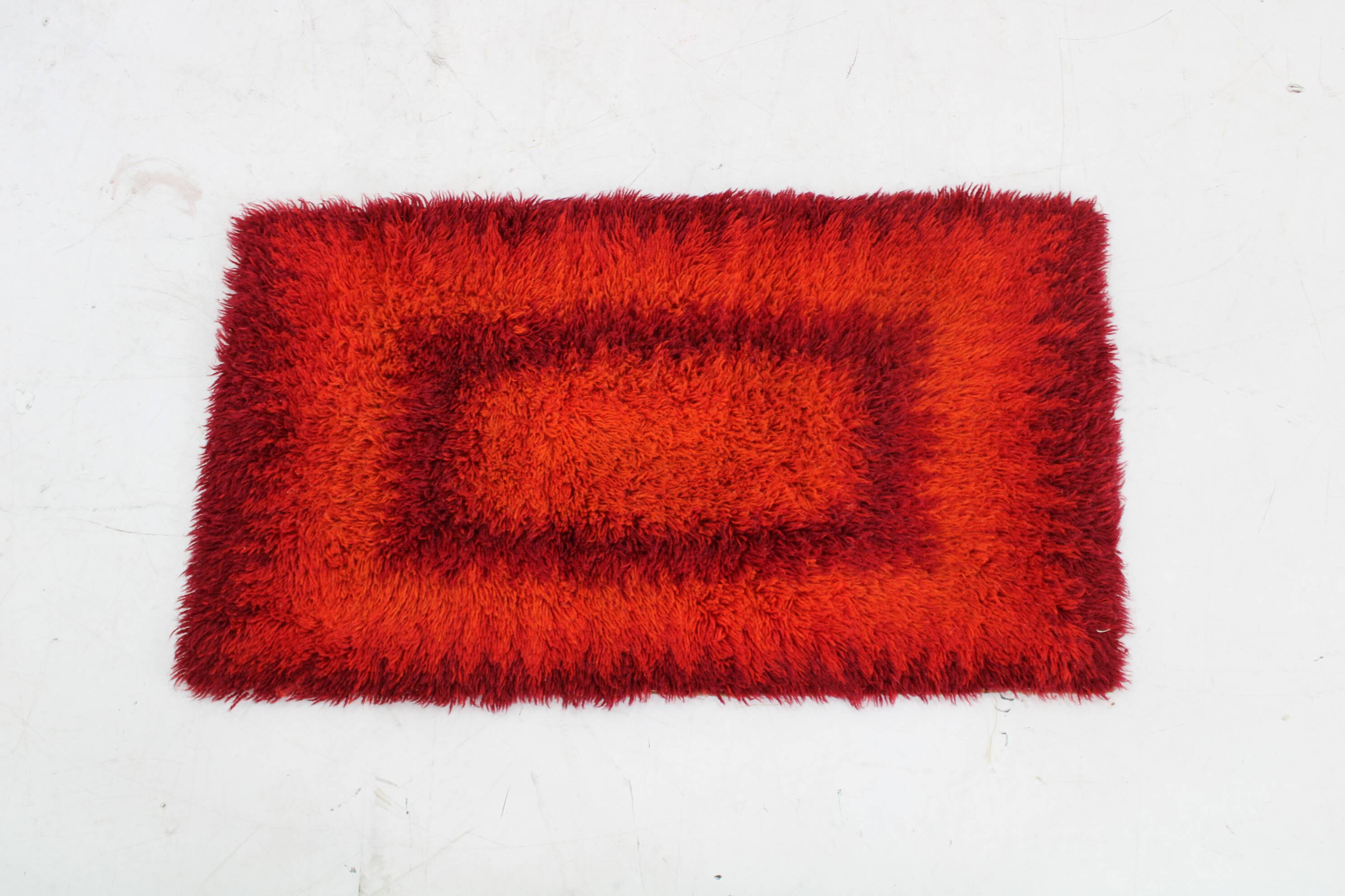 1970s Small Danish Abstract Wool Rug