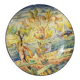 Antique cold-painted Cupino plate, late 19th century, Italy, majolica