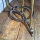 Porte manteau perroquet art nouveau arts & crafts jugendstil, bronze acier, ca 1900