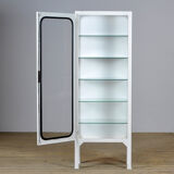 Vintage Iron And Glass Medical Cabinet, 1970s