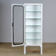 Vintage Iron And Glass Medical Cabinet, 1970s