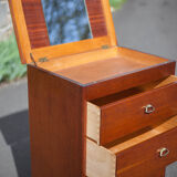 Commode à tiroirs avec miroir intégré