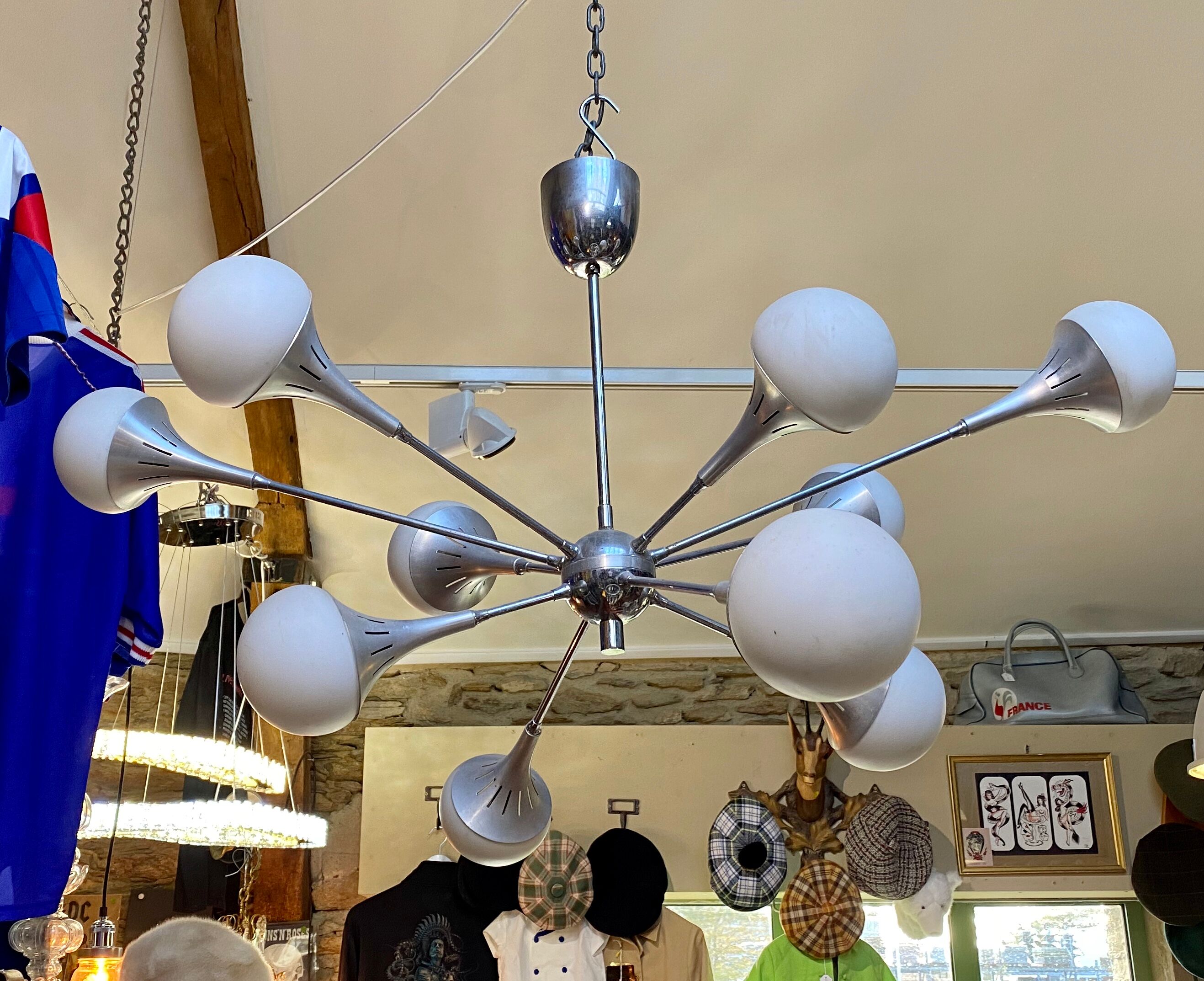 Lustre spoutnik dix feux