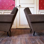 Danish Club armchairs 60s 70 khaki