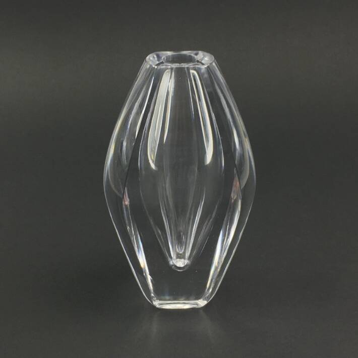 Signed Mid-Century Scandinavian Glass Vase by M. Morales-Schildt for Kosta