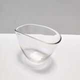 Transparent Hand-Blown Murano Glass Vase, Italy