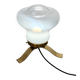 Mid-century table lamp from the 1970s, brass and glass, E27