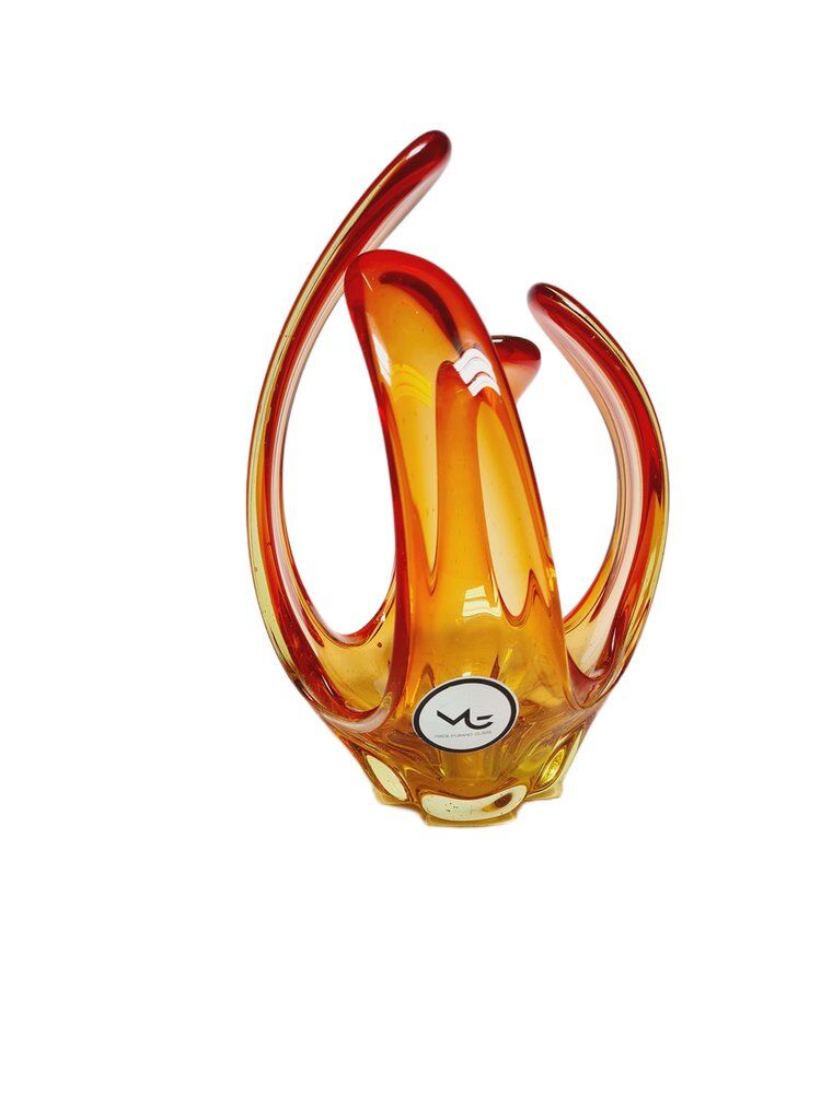 Decorative glass form by Murano, Italy, 1960s