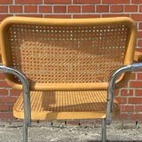 Set of 4 Cesca chairs model B64 with armrests Cesca Marcel breuer design