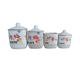 4 Old spice pots décor MANON