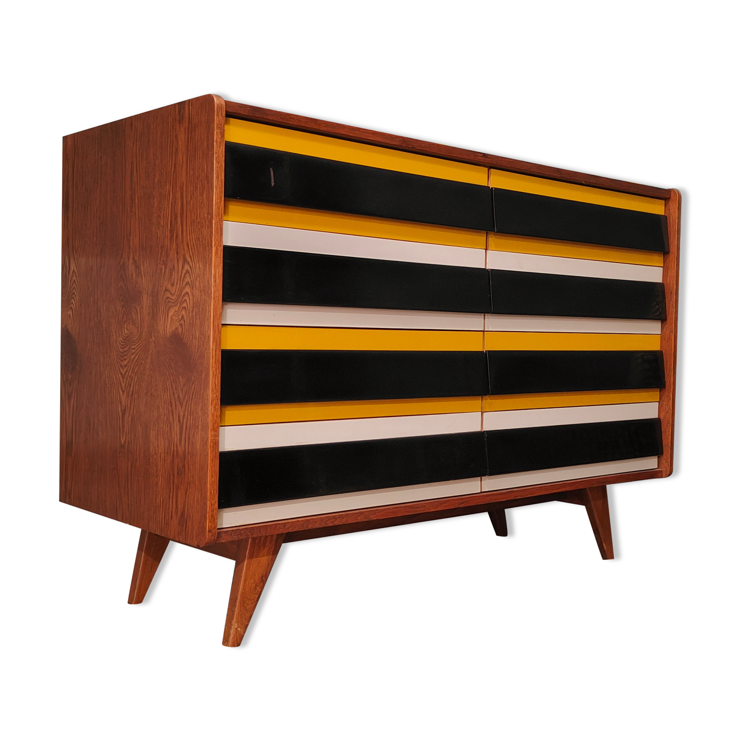 Chest of drawers U 453 Yellow by Jiri Jiroutek for Interier Praha, old edition from 1962