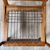 Fauteuil scandinave tissu blanc