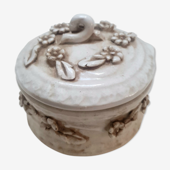 Old white porcelain box