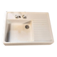 Ceramic sink with drainer