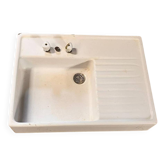 Ceramic sink with drainer