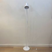 Lampadaire vintage en métal blanc