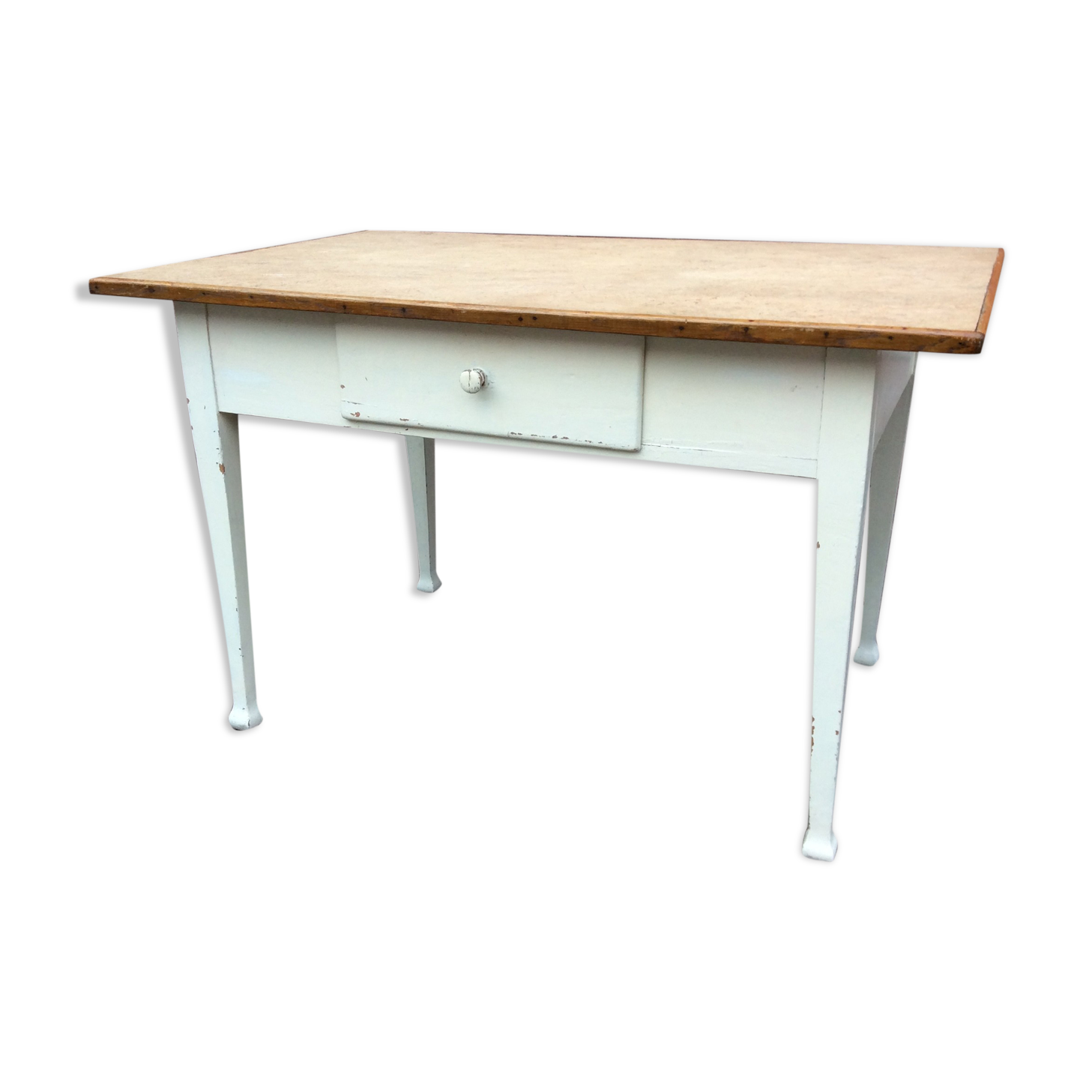 Table de ferme vintage sapin 1940