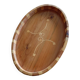 Inlaid wood top.