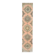 1970s Vintage Turkish Hand-Knotted Wool & Cotton Orange Runner Rug 81x386
