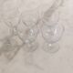6 verres anciens motifs raisin u
