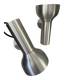 Pair of brushed metal wall sconces