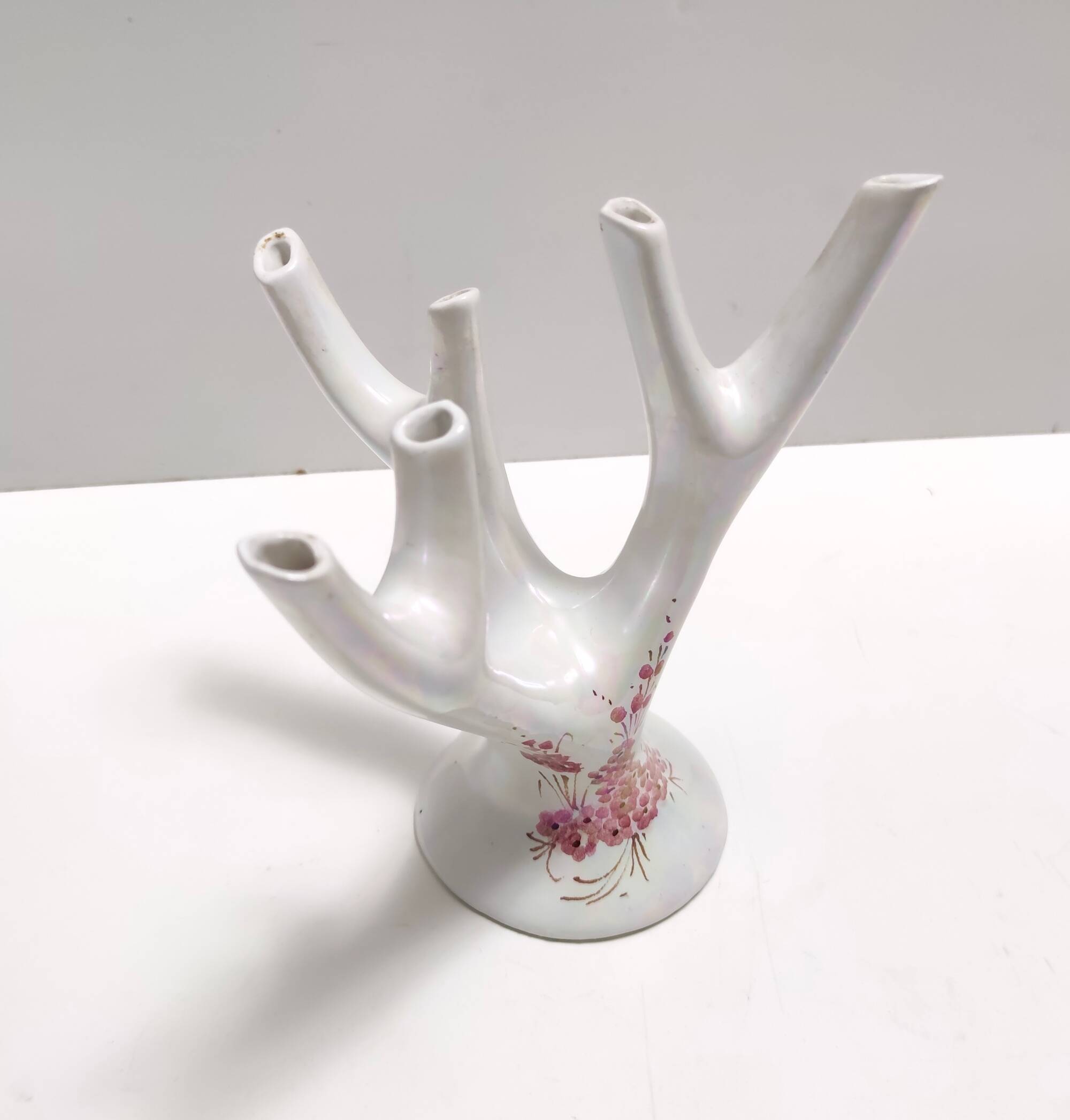 Branch-Shaped Glazed Ceramic Vase by Guido Andlovitz for Lavenia