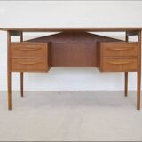 Danish Teak Desk By Gunnar Nielsen For Tibergaarden.