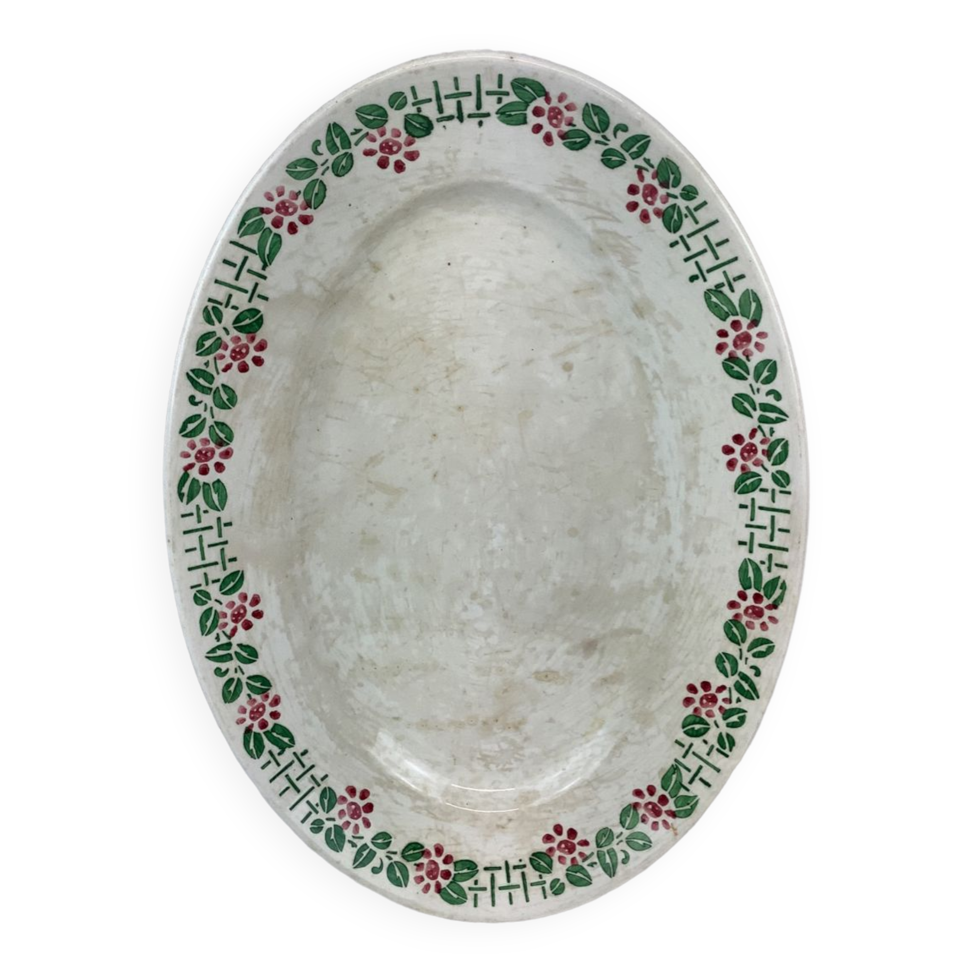 Old dish made in France Digoin Sarreguemines