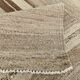 Naturel Wool Beige and Stone Grey Turkish Wool Kilim Rug, 233x293 Cm