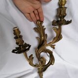Wall light bronze style Louis XV