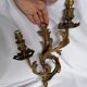 Wall light bronze style Louis XV