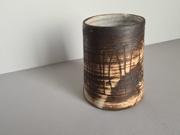 Vase en Céramique par Jacques Pouchain pour Atelier Dieulefit, 1960s / Mid-Century / collection/ céramique française
