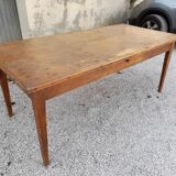 Old rustic farmhouse table 1900 -1m81