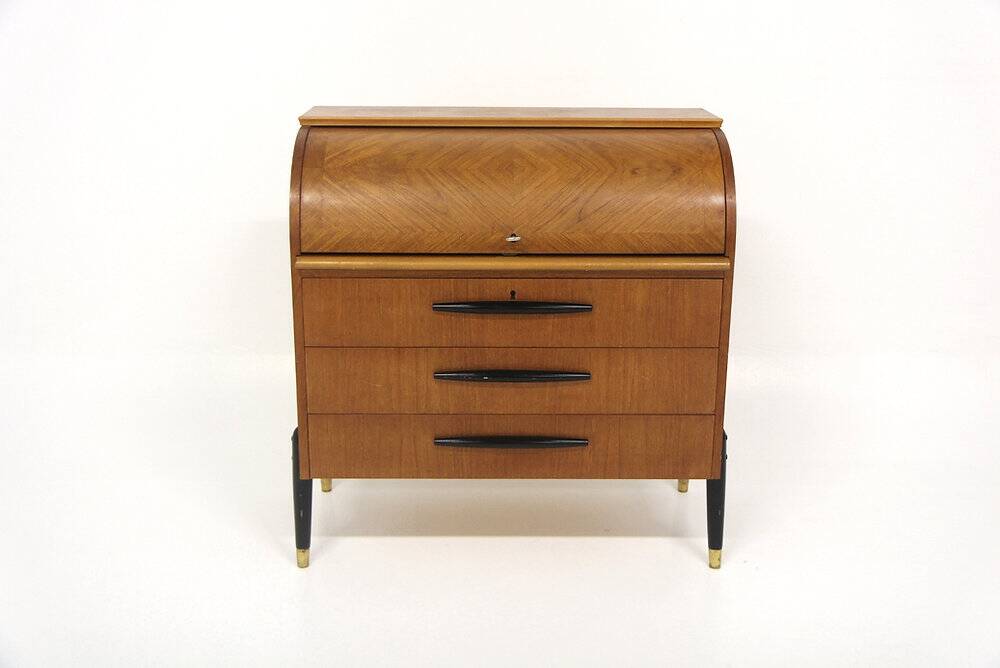 Scandinavian teak secretary, Bröderna Gustafssons, Sweden, 1950