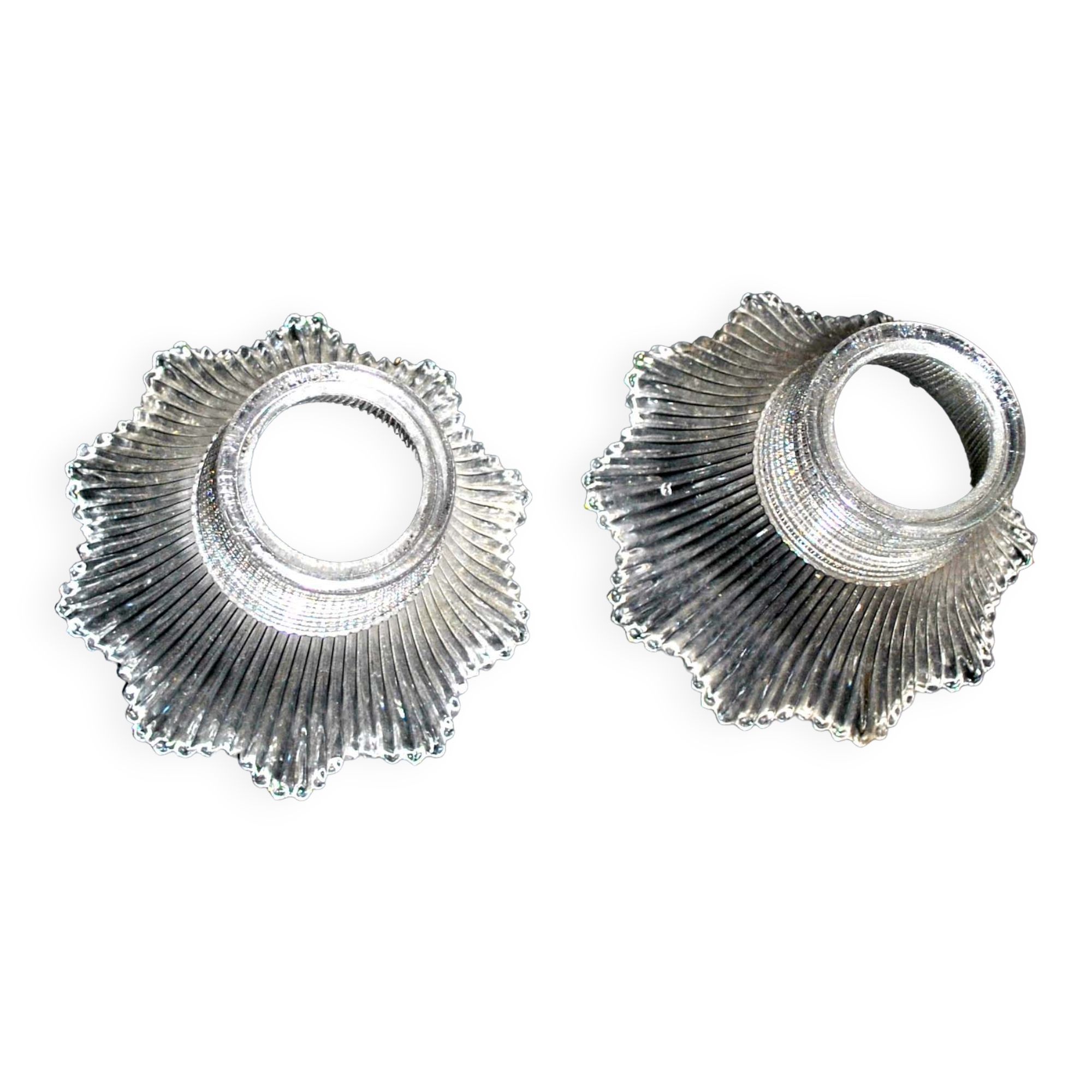 Set of 2 glasses of lamps