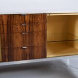 ROSEWOOD MARBLE SIDEBOARD FLORENCE KNOLL 1960s KNOLL INTERNATIONAL É