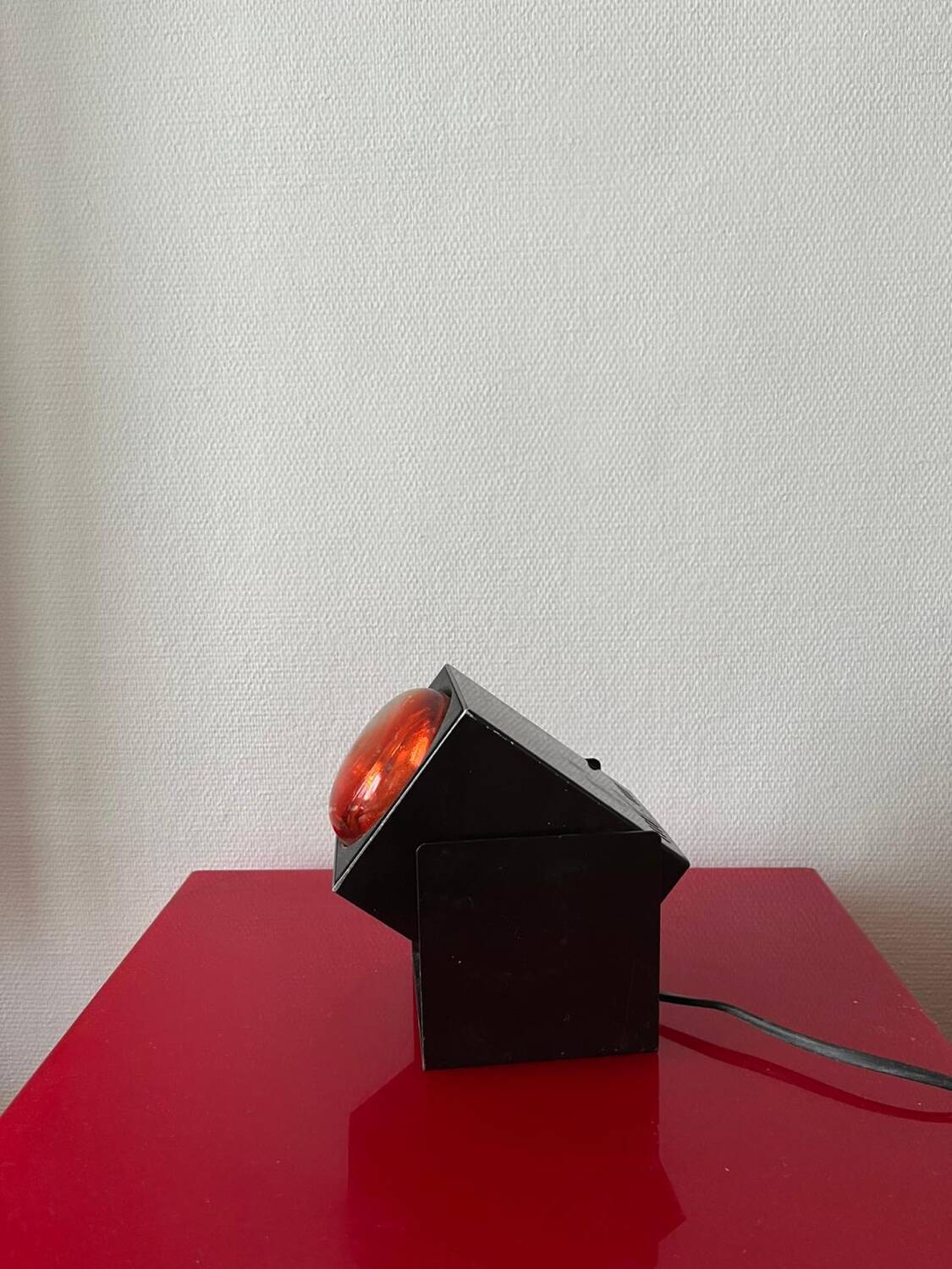 Vintage 70s cube lamp