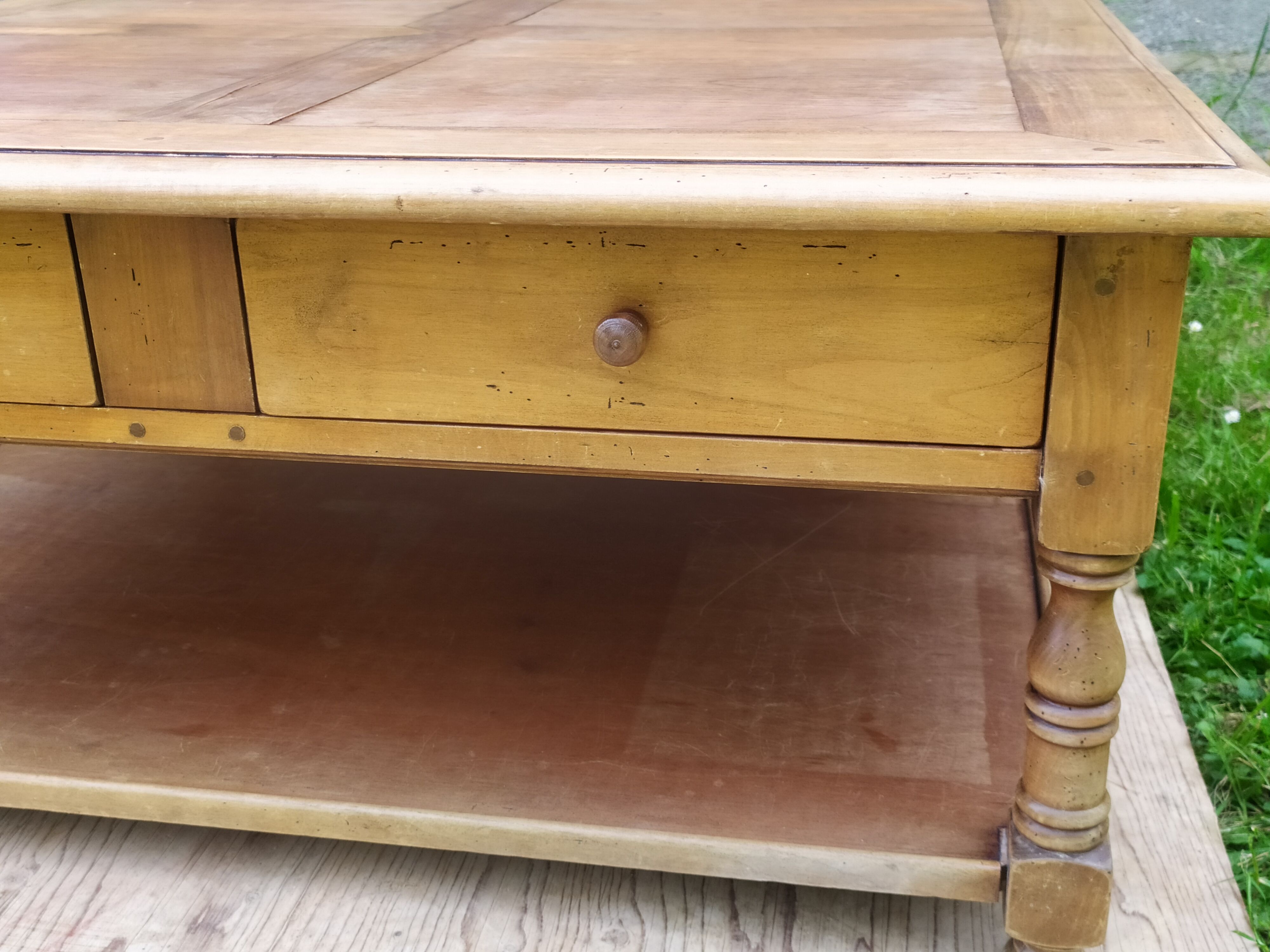 Cherry wood coffee table